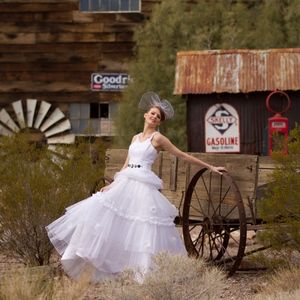 Gorgeous Wedding Dress - Tiered Skirt - Handmade